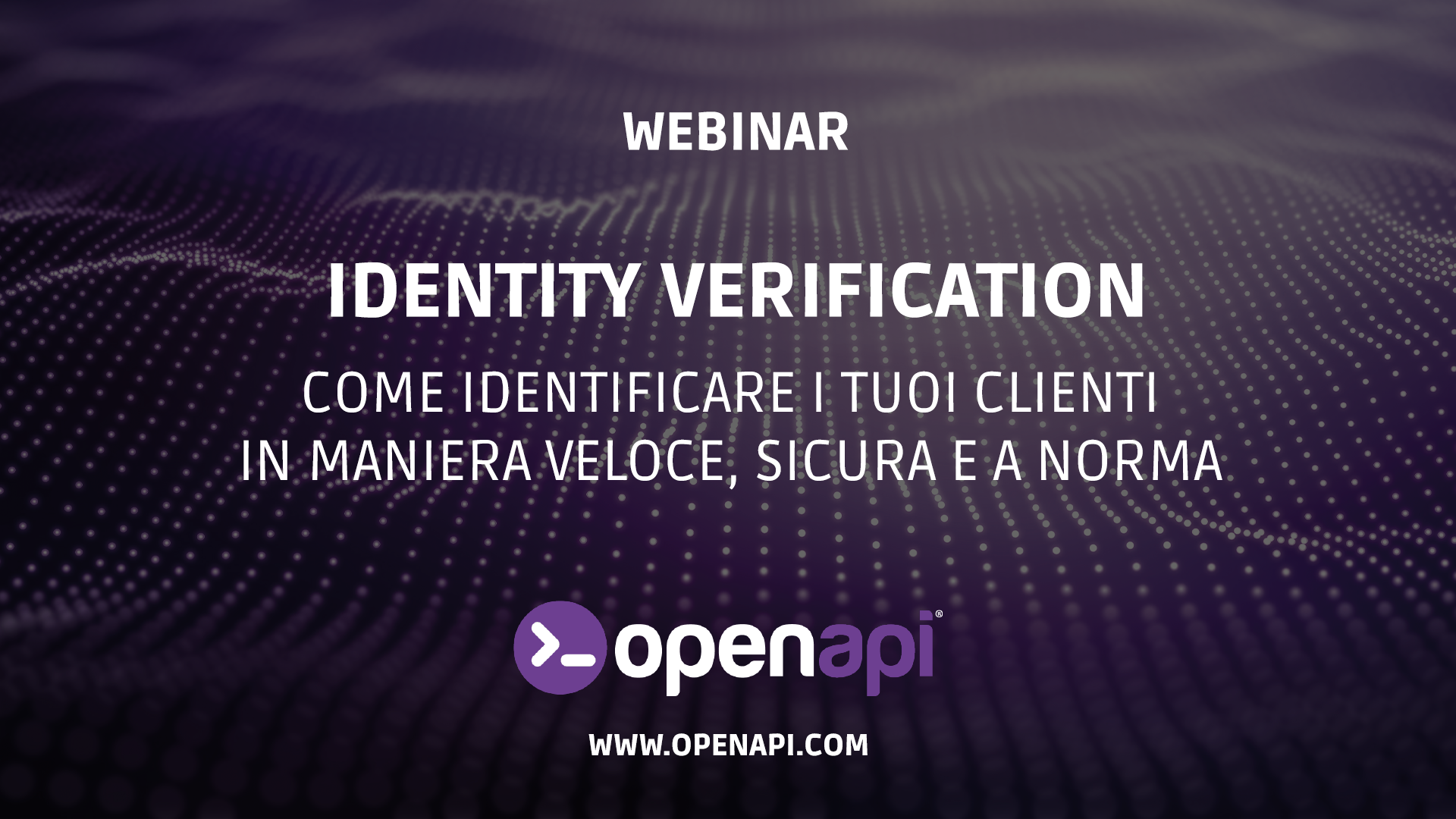 Webinar - Identity Verification